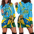 Personalized Rwanda Independence Day Hoodie Dress Coat Of Arms Imigongo Pattern