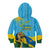 Personalized Rwanda Independence Day Kid Hoodie Coat Of Arms Imigongo Pattern