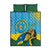 Personalized Rwanda Independence Day Quilt Bed Set Coat Of Arms Imigongo Pattern