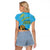 Personalized Rwanda Independence Day Raglan Cropped T Shirt Coat Of Arms Imigongo Pattern