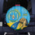 Personalized Rwanda Independence Day Spare Tire Cover Coat Of Arms Imigongo Pattern
