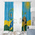Personalized Rwanda Independence Day Window Curtain Coat Of Arms Imigongo Pattern