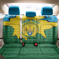 Personalized Rwanda Back Car Seat Cover Coat Of Arms Imigongo Pattern - Sporty Style