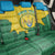 Personalized Rwanda Back Car Seat Cover Coat Of Arms Imigongo Pattern - Sporty Style