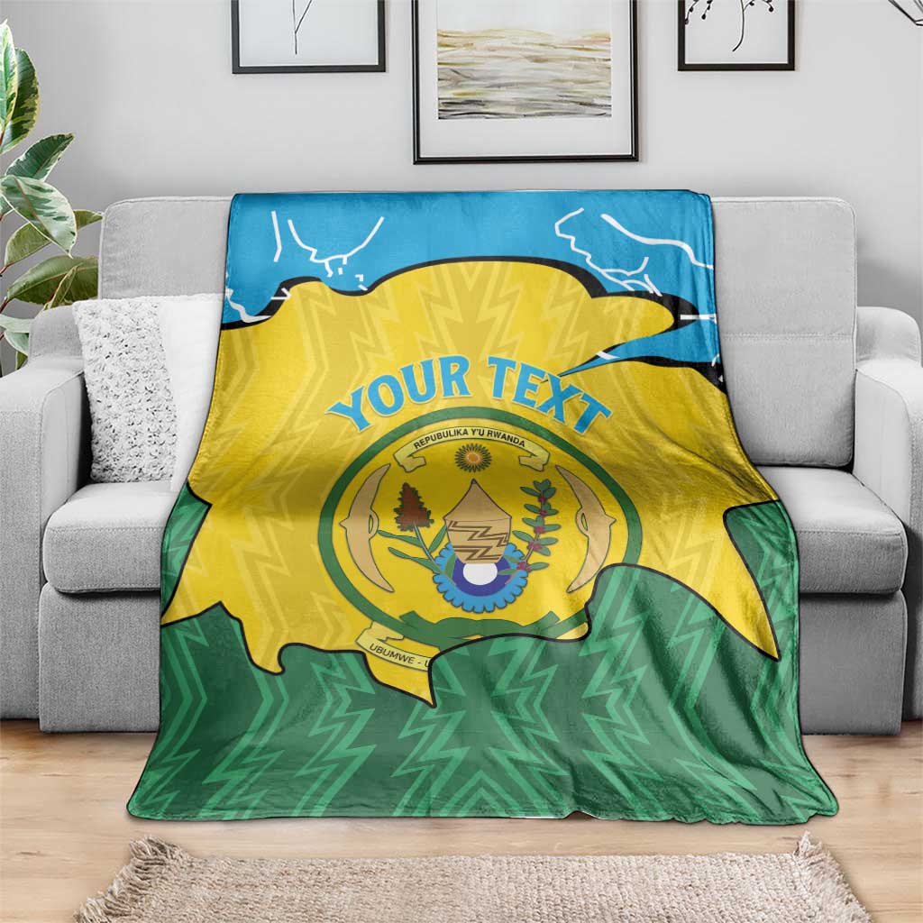 Personalized Rwanda Blanket Coat Of Arms Imigongo Pattern - Sporty Style