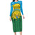 Personalized Rwanda Family Matching Long Sleeve Bodycon Dress and Hawaiian Shirt Coat Of Arms Imigongo Pattern - Sporty Style