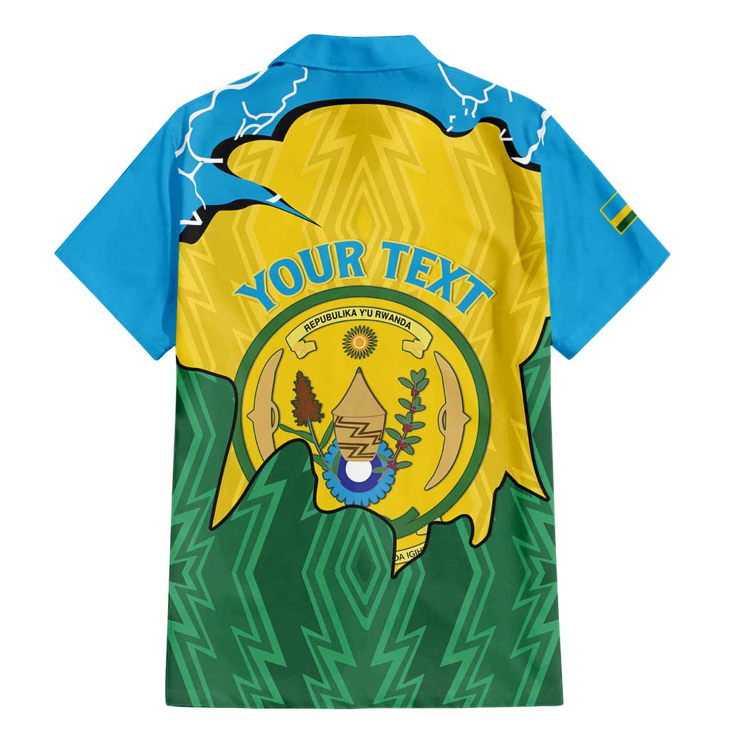 Personalized Rwanda Family Matching Mermaid Dress and Hawaiian Shirt Coat Of Arms Imigongo Pattern - Sporty Style