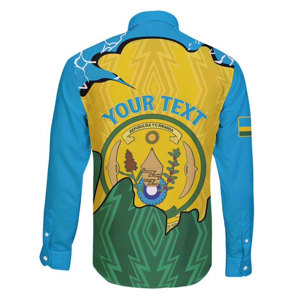 Personalized Rwanda Family Matching Mermaid Dress and Hawaiian Shirt Coat Of Arms Imigongo Pattern - Sporty Style