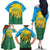 Personalized Rwanda Family Matching Off The Shoulder Long Sleeve Dress and Hawaiian Shirt Coat Of Arms Imigongo Pattern - Sporty Style