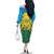 Personalized Rwanda Family Matching Off The Shoulder Long Sleeve Dress and Hawaiian Shirt Coat Of Arms Imigongo Pattern - Sporty Style