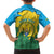Personalized Rwanda Family Matching Off Shoulder Maxi Dress and Hawaiian Shirt Coat Of Arms Imigongo Pattern - Sporty Style