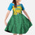 Personalized Rwanda Family Matching Off Shoulder Maxi Dress and Hawaiian Shirt Coat Of Arms Imigongo Pattern - Sporty Style