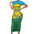 Personalized Rwanda Family Matching Short Sleeve Bodycon Dress and Hawaiian Shirt Coat Of Arms Imigongo Pattern - Sporty Style