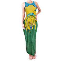 Personalized Rwanda Family Matching Tank Maxi Dress and Hawaiian Shirt Coat Of Arms Imigongo Pattern - Sporty Style