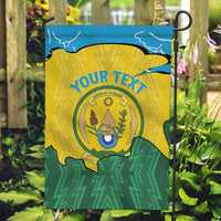 Personalized Rwanda Garden Flag Coat Of Arms Imigongo Pattern - Sporty Style