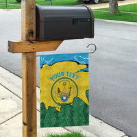 Personalized Rwanda Garden Flag Coat Of Arms Imigongo Pattern - Sporty Style