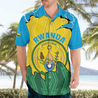 Personalized Rwanda Hawaiian Shirt Coat Of Arms Imigongo Pattern - Sporty Style
