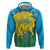 Personalized Rwanda Hoodie Coat Of Arms Imigongo Pattern - Sporty Style