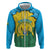 Personalized Rwanda Hoodie Coat Of Arms Imigongo Pattern - Sporty Style