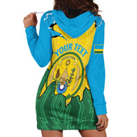 Personalized Rwanda Hoodie Dress Coat Of Arms Imigongo Pattern - Sporty Style