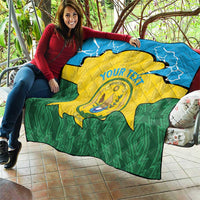 Personalized Rwanda Quilt Coat Of Arms Imigongo Pattern - Sporty Style