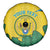 Personalized Rwanda Spare Tire Cover Coat Of Arms Imigongo Pattern - Sporty Style