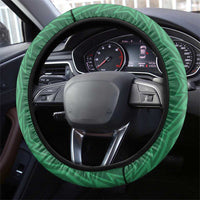 Rwanda Steering Wheel Cover Coat Of Arms Imigongo Pattern - Sporty Style