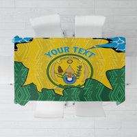 Personalized Rwanda Tablecloth Coat Of Arms Imigongo Pattern - Sporty Style
