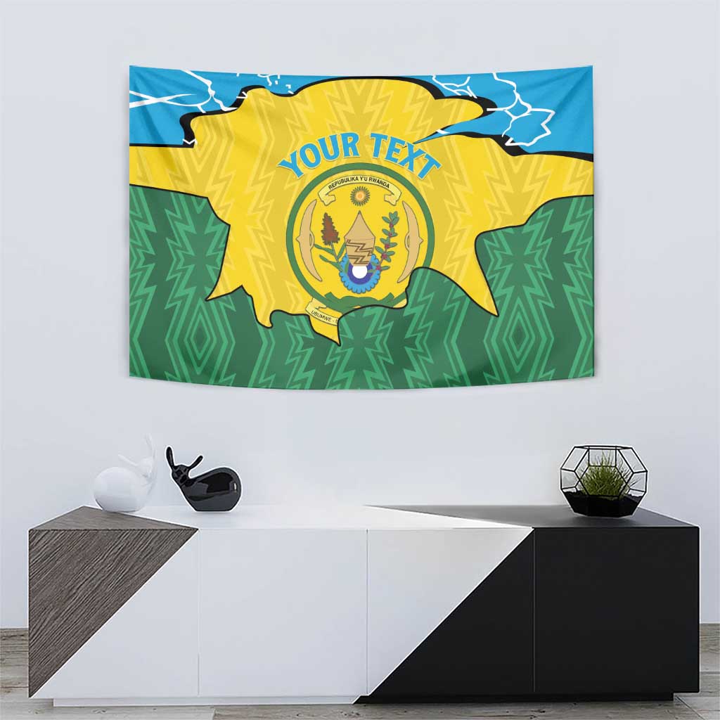 Personalized Rwanda Tapestry Coat Of Arms Imigongo Pattern - Sporty Style