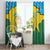 Personalized Rwanda Window Curtain Coat Of Arms Imigongo Pattern - Sporty Style