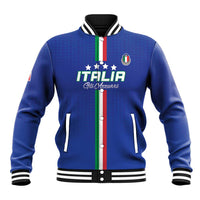Custom Italy Football Baseball Jacket Come On Gli Azzurri - Wonder Print Shop
