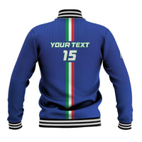 Custom Italy Football Baseball Jacket Come On Gli Azzurri - Wonder Print Shop