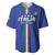 Custom Italy Football Baseball Jersey Come On Gli Azzurri - Wonder Print Shop