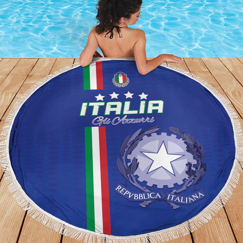 Italy Football Beach Blanket Come On Gli Azzurri - Wonder Print Shop