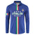 Custom Italy Football Button Sweatshirt Come On Gli Azzurri - Wonder Print Shop