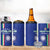 Custom Italy Football 4 in 1 Can Cooler Tumbler Come On Gli Azzurri - Wonder Print Shop