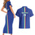 Custom Italy Football Couples Matching Short Sleeve Bodycon Dress and Hawaiian Shirt Come On Gli Azzurri - Wonder Print Shop