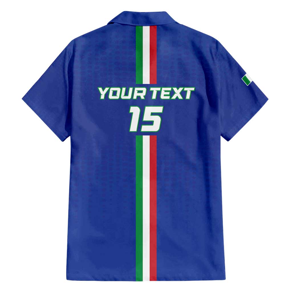 Custom Italy Football Family Matching Long Sleeve Bodycon Dress and Hawaiian Shirt Come On Gli Azzurri - Wonder Print Shop