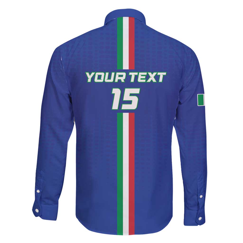 Custom Italy Football Family Matching Long Sleeve Bodycon Dress and Hawaiian Shirt Come On Gli Azzurri - Wonder Print Shop