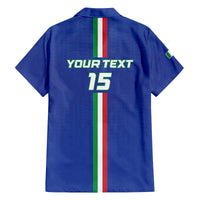 Custom Italy Football Family Matching Off The Shoulder Long Sleeve Dress and Hawaiian Shirt Come On Gli Azzurri - Wonder Print Shop