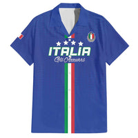 Custom Italy Football Family Matching Puletasi and Hawaiian Shirt Come On Gli Azzurri - Wonder Print Shop
