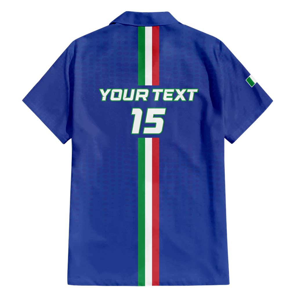 Custom Italy Football Family Matching Short Sleeve Bodycon Dress and Hawaiian Shirt Come On Gli Azzurri - Wonder Print Shop
