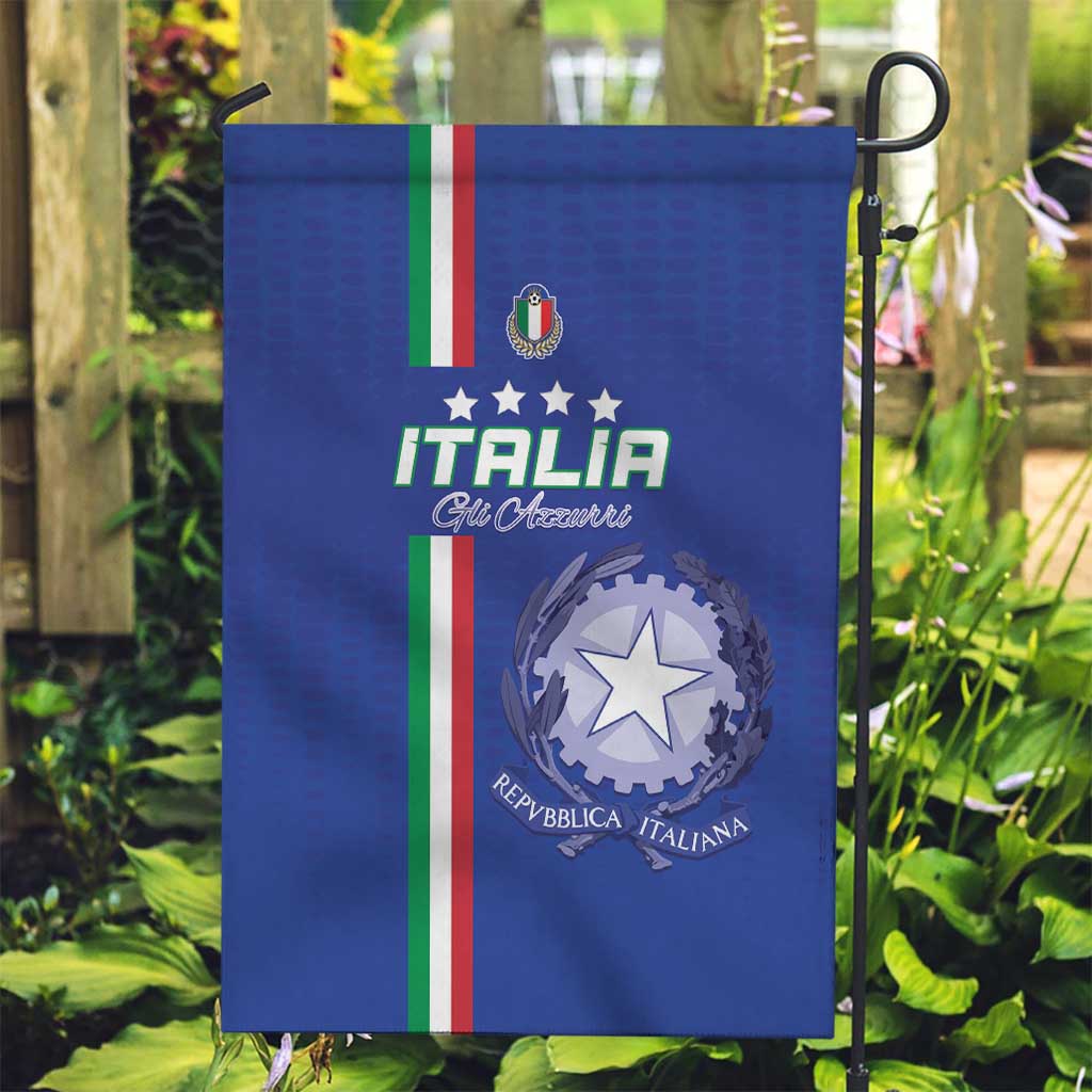 Italy Football Garden Flag Come On Gli Azzurri - Wonder Print Shop