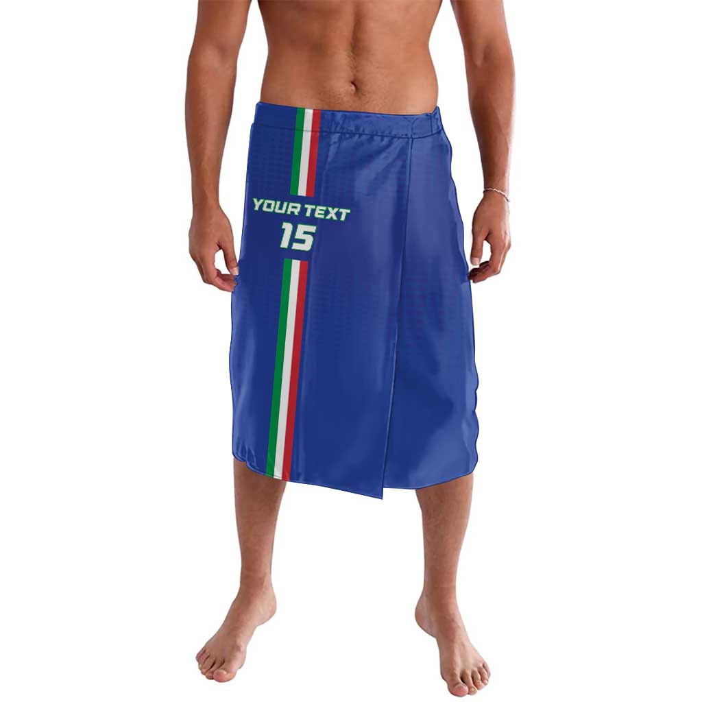 Custom Italy Football Lavalava Come On Gli Azzurri - Wonder Print Shop