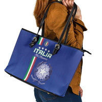 Italy Football Leather Tote Bag Come On Gli Azzurri - Wonder Print Shop