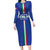 Custom Italy Football Long Sleeve Bodycon Dress Come On Gli Azzurri - Wonder Print Shop