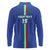 Custom Italy Football Long Sleeve Polo Shirt Come On Gli Azzurri - Wonder Print Shop