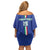 Custom Italy Football Off Shoulder Short Dress Come On Gli Azzurri - Wonder Print Shop