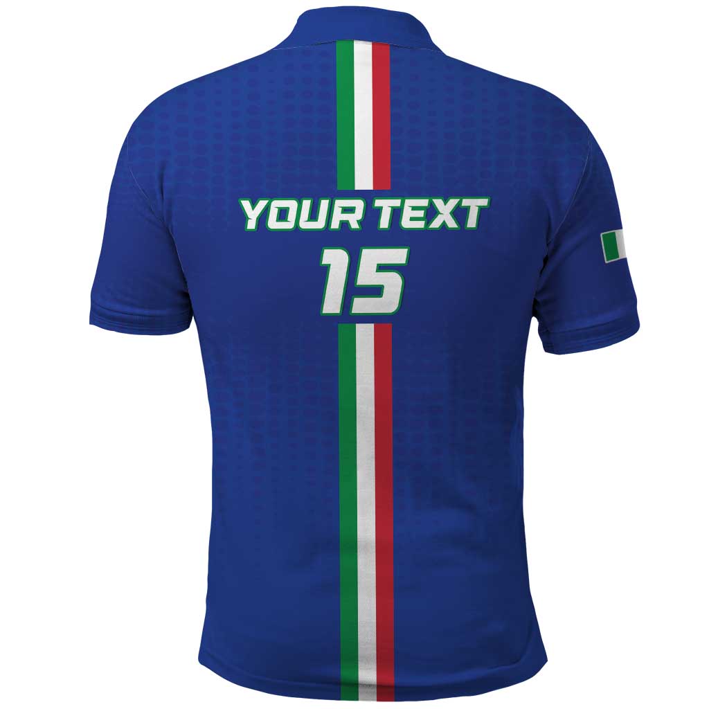Custom Italy Football Polo Shirt Come On Gli Azzurri - Wonder Print Shop