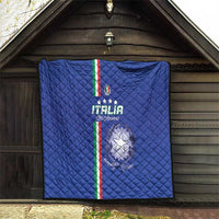 Italy Football Quilt Come On Gli Azzurri - Wonder Print Shop